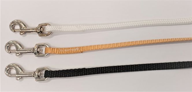 Hovedbilde Utstillingsline med blank  krok 60 cm